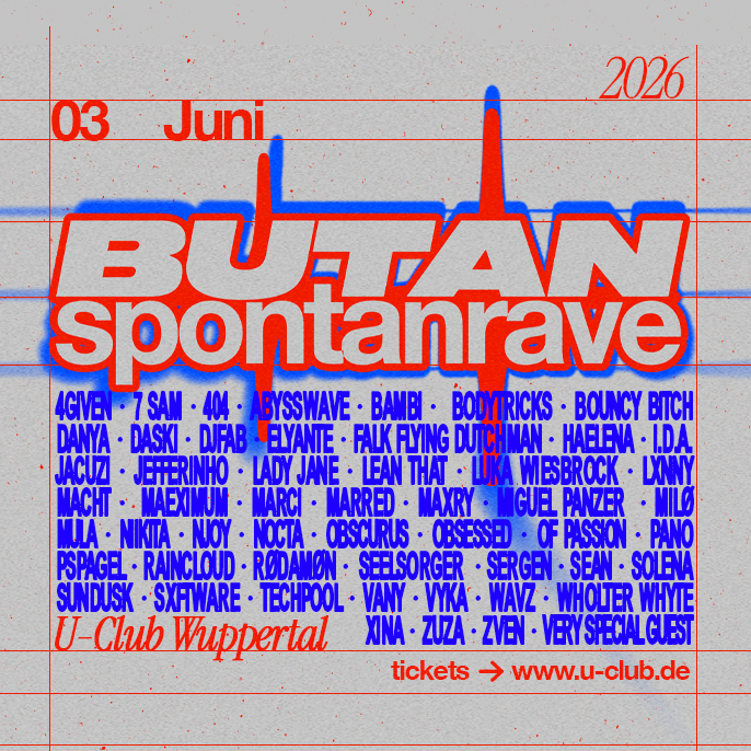 Butan Spontanrave Line-up