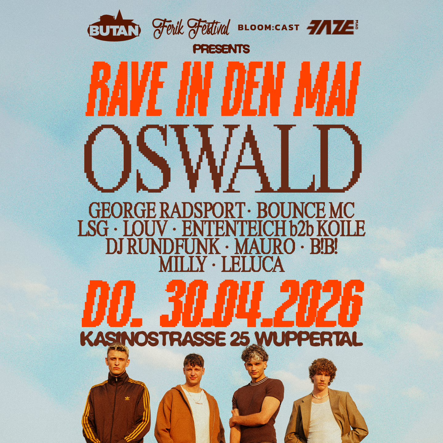 Rave in den Mai Line-up im Palazio Wuppertal